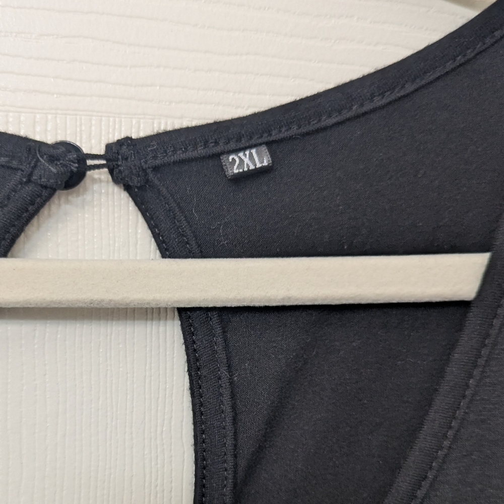 Casual Black Jumpsuit 2XL - Picture 4 of 6